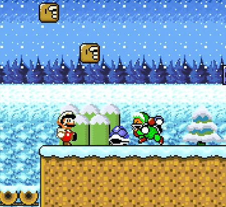 Super Mario World A Haunted Christmas SNES